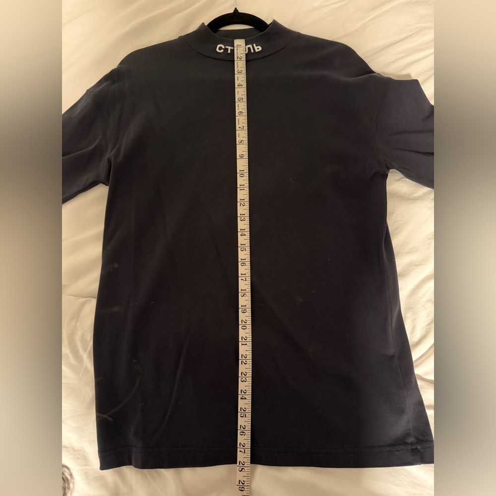 Heron Preston “Style” Black Long Sleeve Turtle Neck Tee - Picture 14 of 16